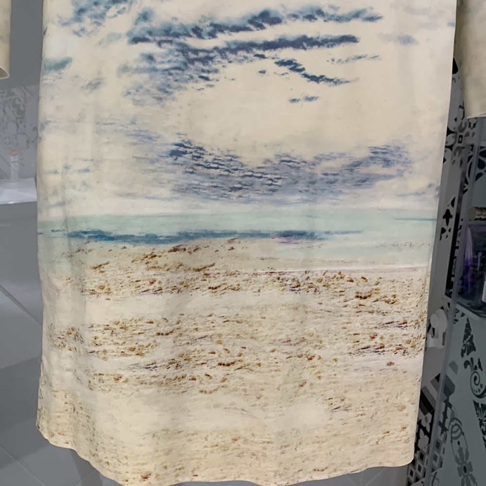 NWOT🌸424 FIFTH Lord & Taylor Tropical Palm Beach Print Dress Jacket - Picture 13 of 17